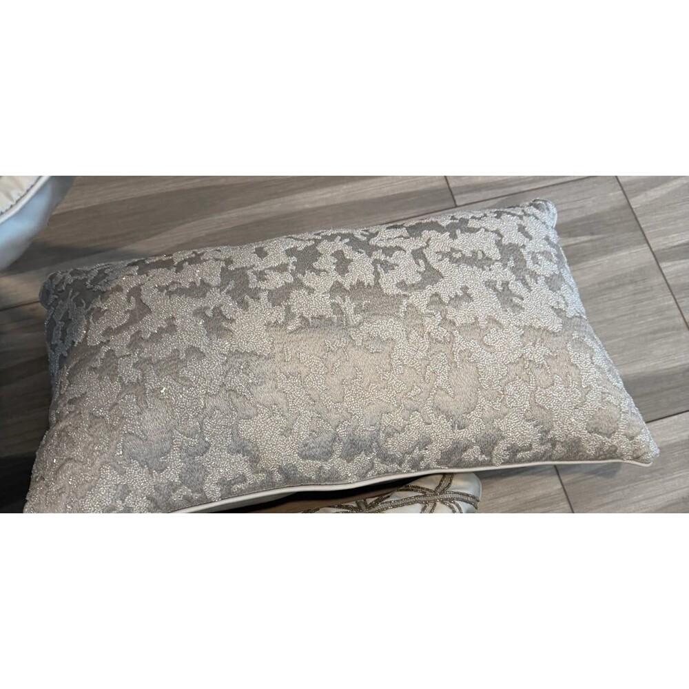 Brand new Hotel Collection Lithos beaded pillow